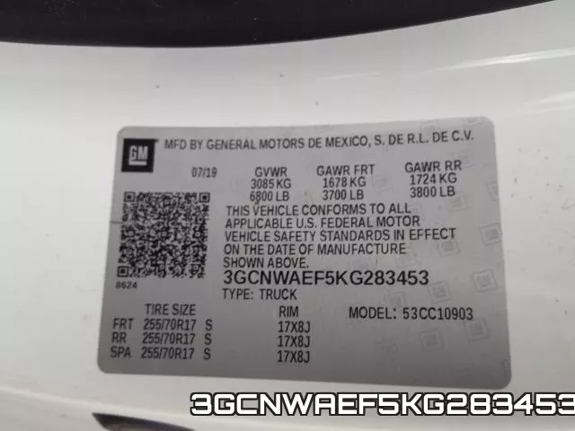 3GCNWAEF5KG283453 фото 2