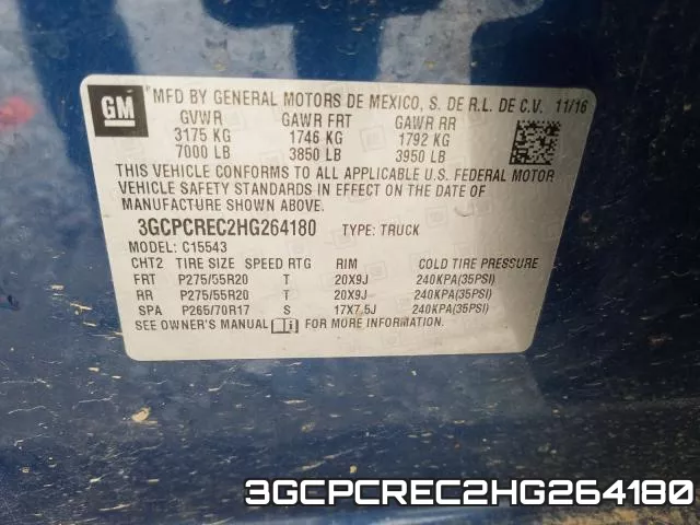 3GCPCREC2HG264180 фото 2