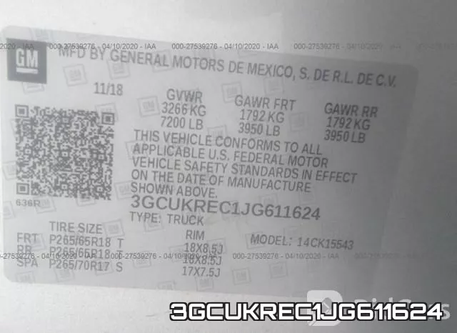 3GCUKREC1JG611624 фото 10