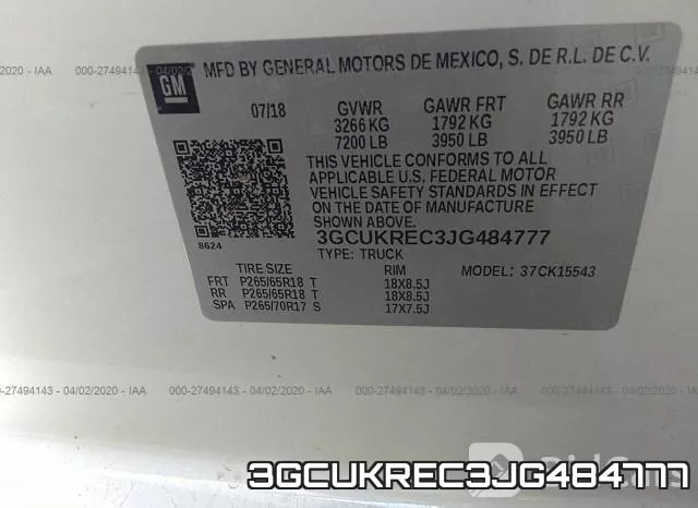3GCUKREC3JG484777 фото 10