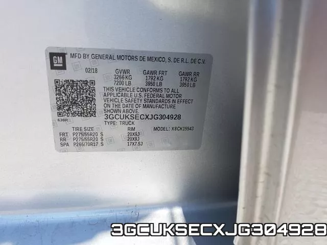 3GCUKSECXJG304928 фото 2