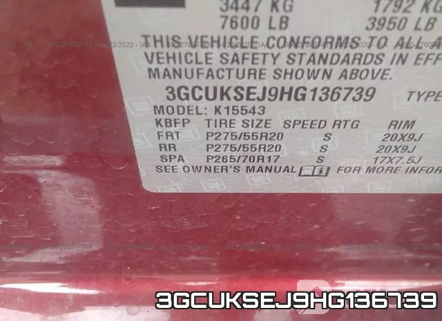3GCUKSEJ9HG136739 фото 10
