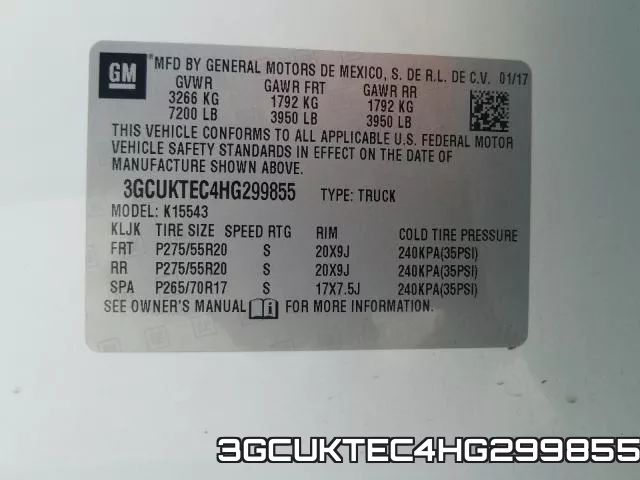 3GCUKTEC4HG299855 фото 2