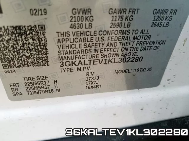 3GKALTEV1KL302280 фото 2