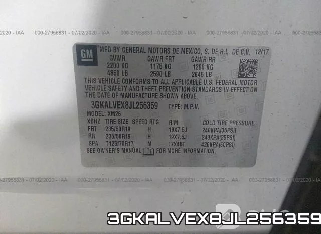 3GKALVEX8JL256359 фото 10