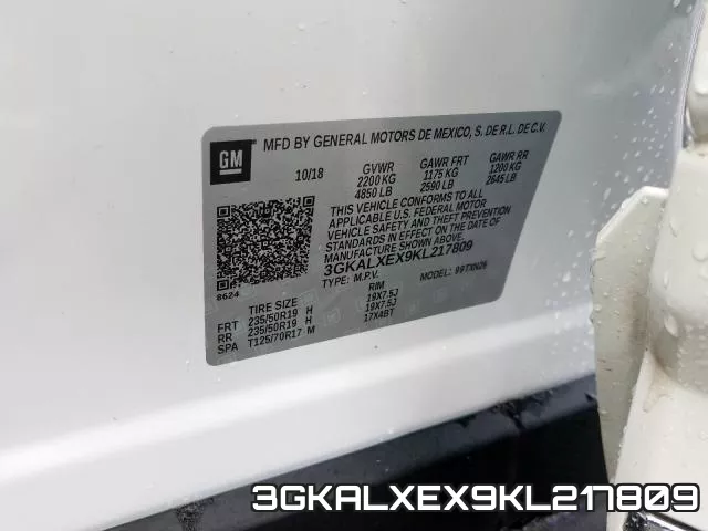 3GKALXEX9KL217809 фото 2