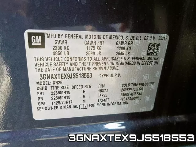 3GNAXTEX9JS518553 фото 2