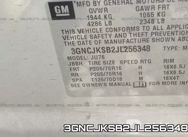 3GNCJKSB2JL256348 фото 10