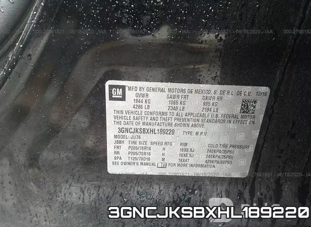 3GNCJKSBXHL189220 фото 10