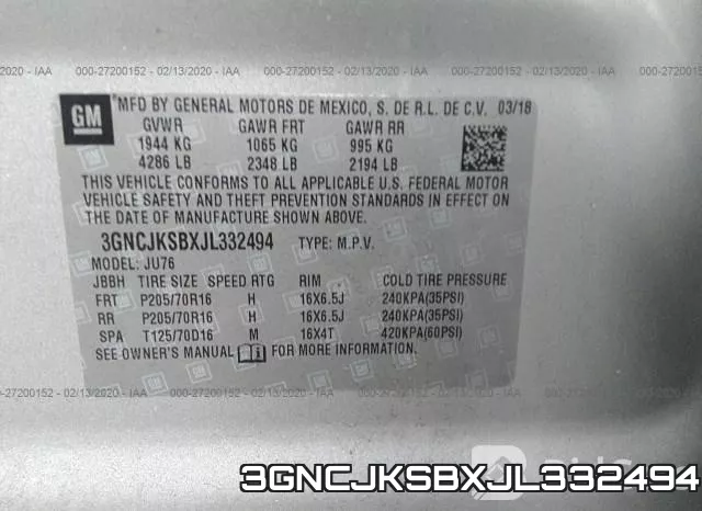 3GNCJKSBXJL332494 фото 10
