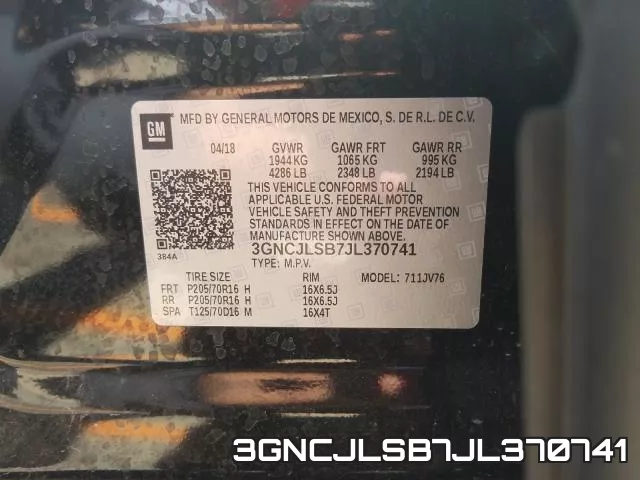 3GNCJLSB7JL370741 фото 2