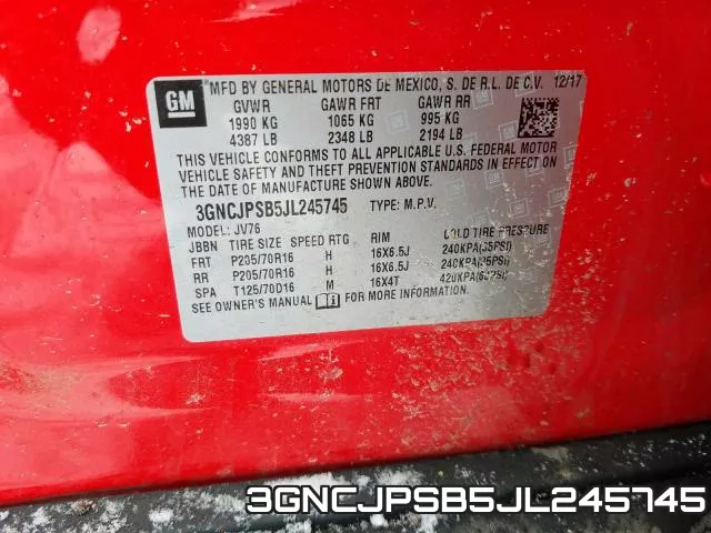 3GNCJPSB5JL245745 фото 2