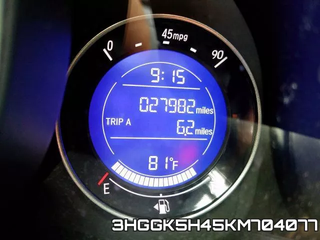3HGGK5H45KM704077 фото 9