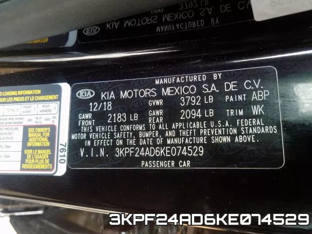 3KPF24AD6KE074529 фото 2