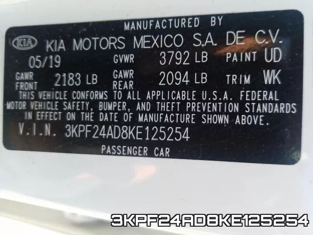 3KPF24AD8KE125254 фото 2