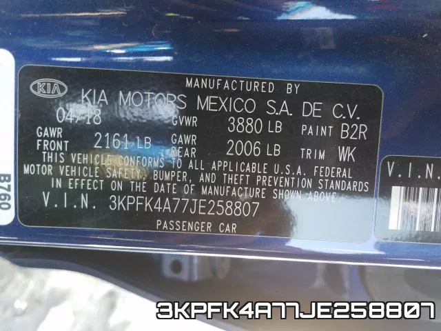 3KPFK4A77JE258807 фото 2