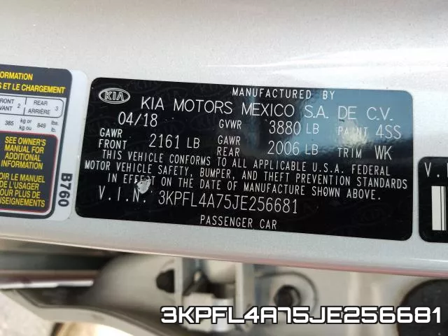 3KPFL4A75JE256681 фото 2