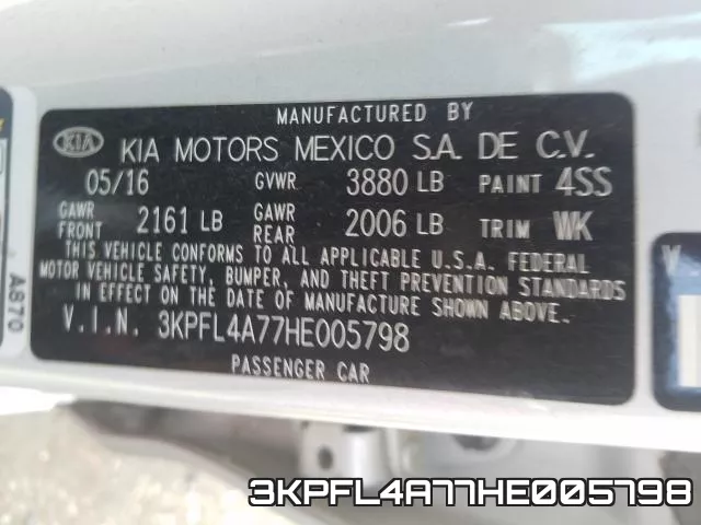 3KPFL4A77HE005798 фото 2