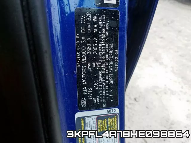 3KPFL4A78HE098864 фото 2