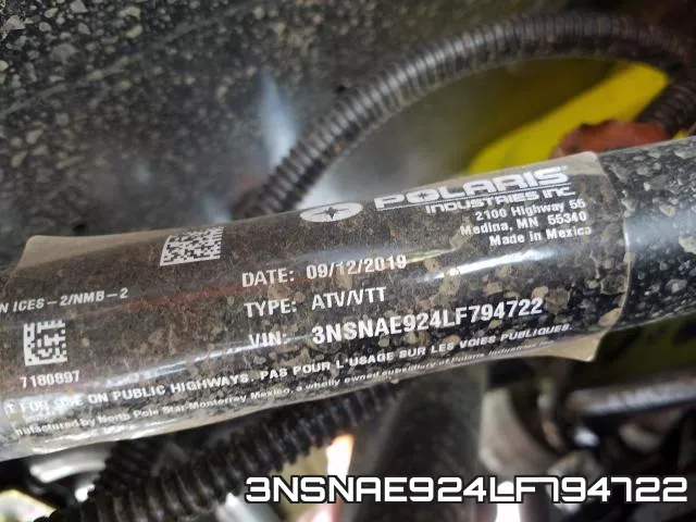 3NSNAE924LF794722 фото 2