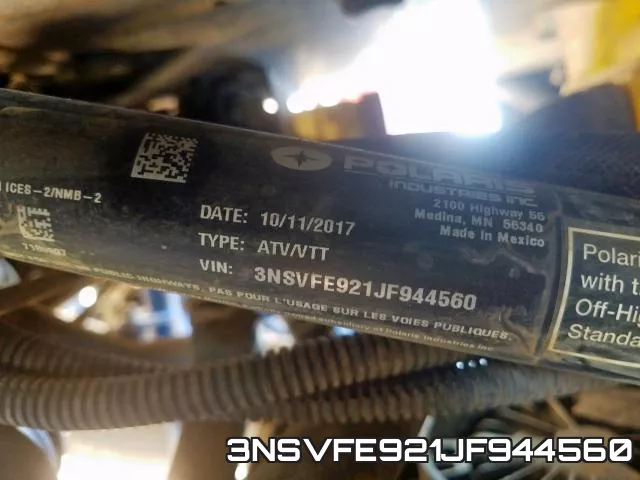 3NSVFE921JF944560 фото 2