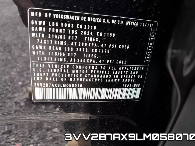 3VV2B7AX9LM058070 фото 2