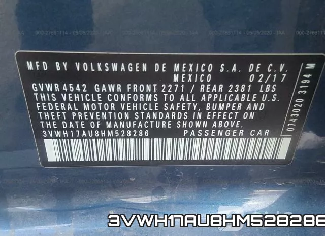 3VWH17AU8HM528286 фото 10
