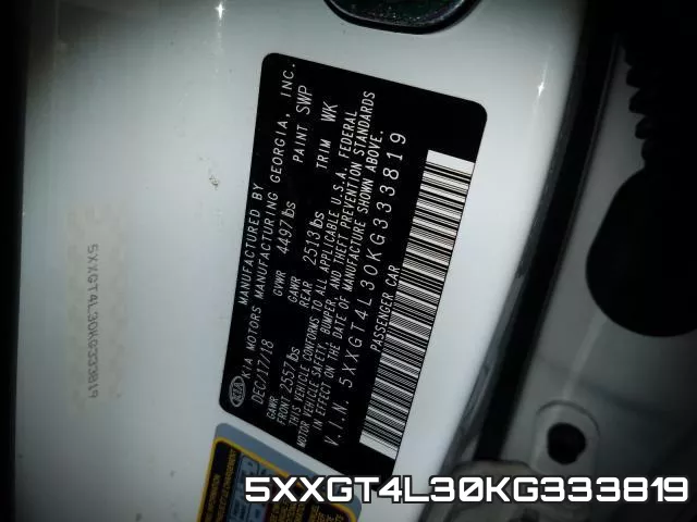 5XXGT4L30KG333819 фото 2