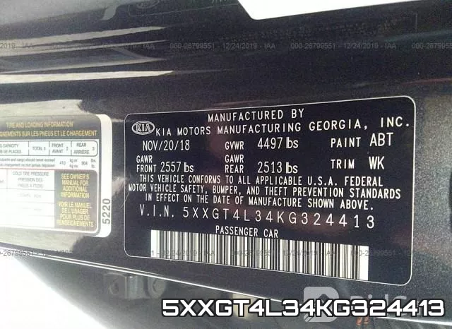 5XXGT4L34KG324413 фото 10