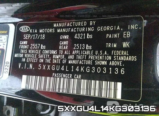 5XXGU4L14KG303136 фото 10