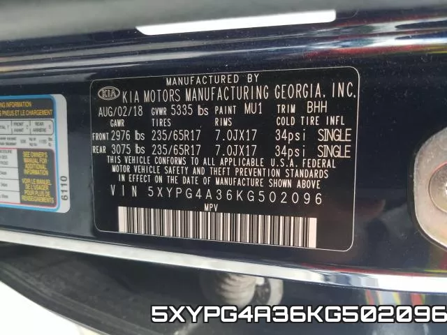 5XYPG4A36KG502096 фото 2