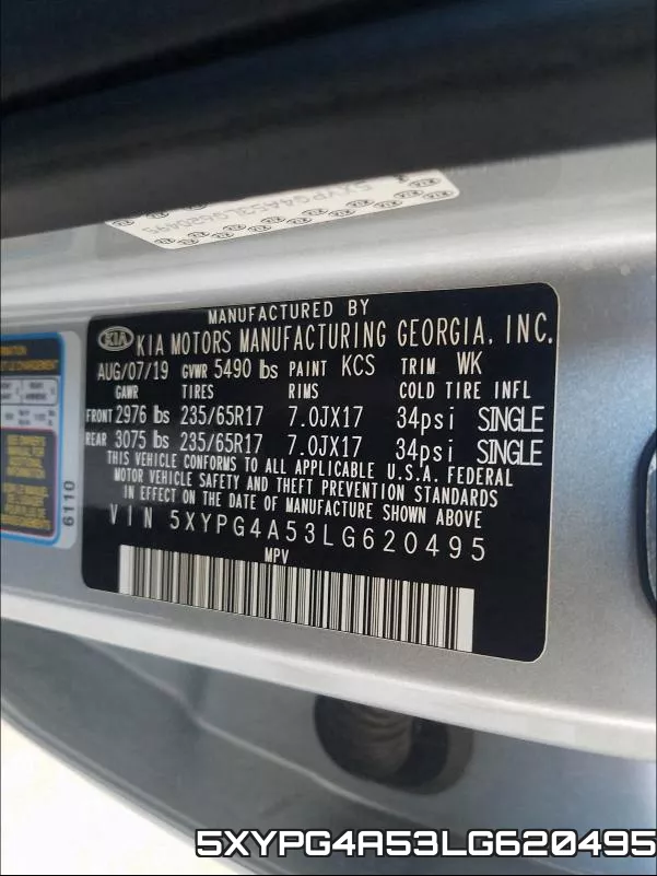 5XYPG4A53LG620495 фото 2