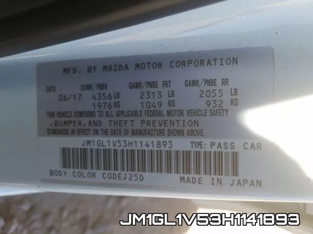 JM1GL1V53H1141893 фото 2