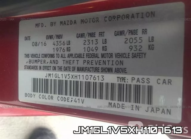 JM1GL1V5XH1107613 фото 10