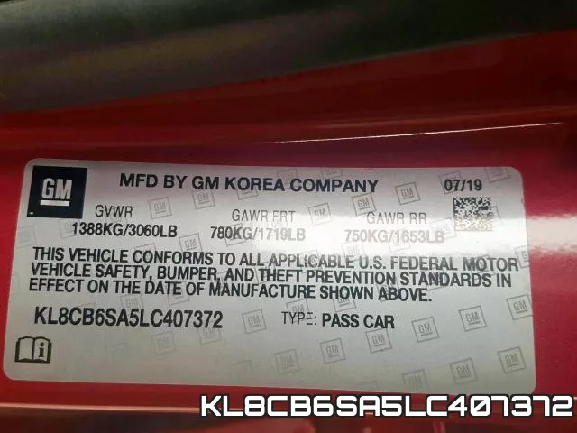 KL8CB6SA5LC407372 фото 2