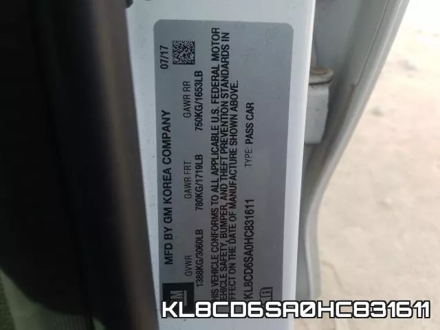 KL8CD6SA0HC831611 фото 2