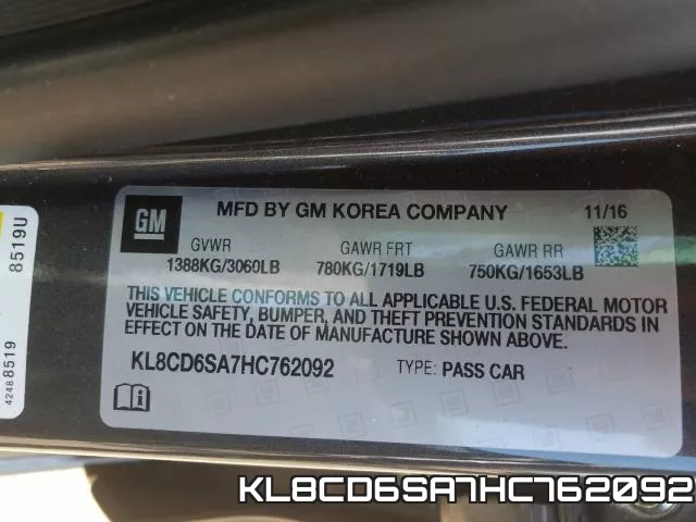 KL8CD6SA7HC762092 фото 2