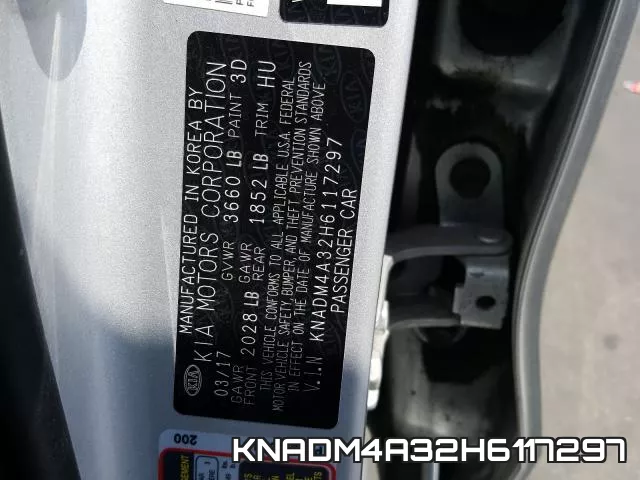 KNADM4A32H6117297 фото 2
