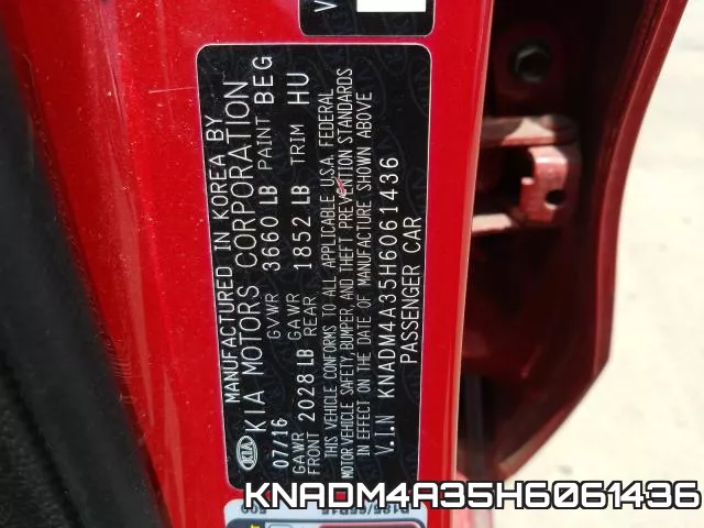 KNADM4A35H6061436 фото 2