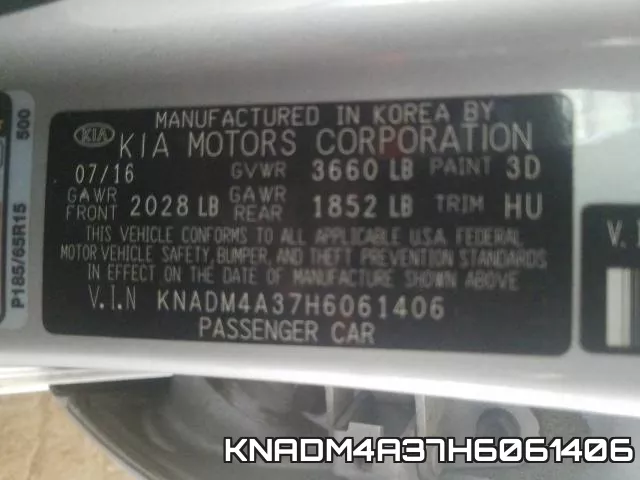 KNADM4A37H6061406 фото 2