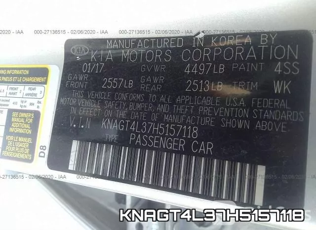 KNAGT4L37H5157118 фото 10