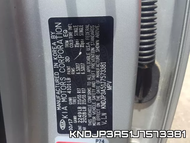 KNDJP3A51J7573381 фото 2