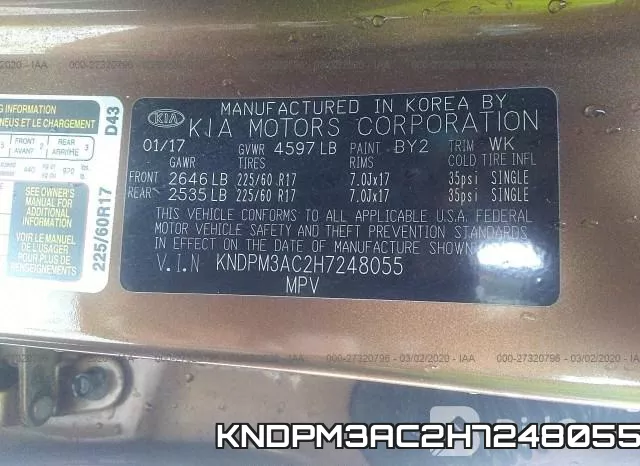 KNDPM3AC2H7248055 фото 10