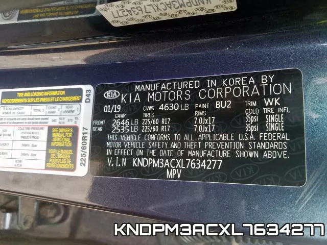 KNDPM3ACXL7634277 фото 2
