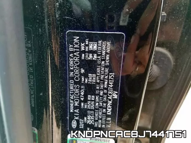 KNDPNCAC8J7441751 фото 2