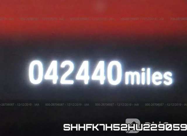 SHHFK7H52HU229059 фото 8