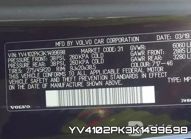 YV4102PK3K1499698 фото 10