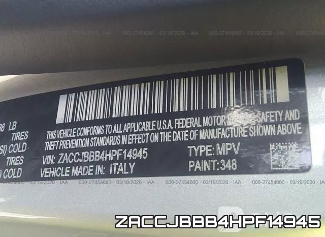 ZACCJBBB4HPF14945 фото 10