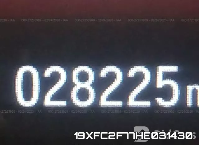 19XFC2F77HE031430 фото 8