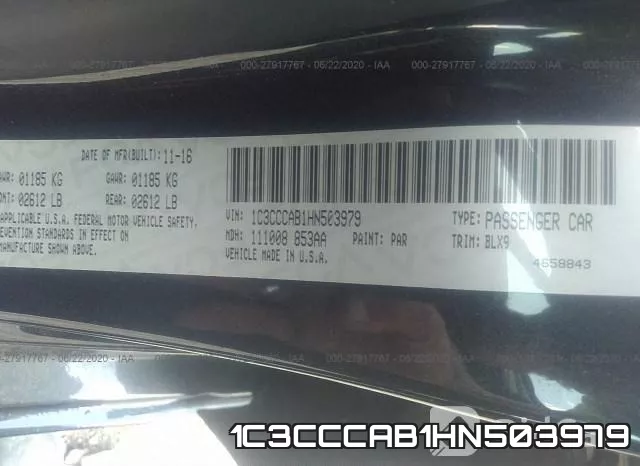 1C3CCCAB1HN503979 фото 10